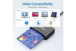 Manhattan USB 2.0 Typ-C Kartenlesegerät Smartcard- microSDXC