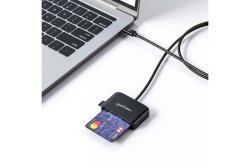 Manhattan USB 2.0 Typ-C Kartenlesegerät Smartcard- microSDXC