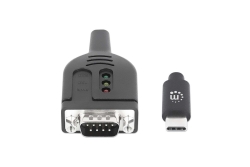 MANHATTAN USB-C auf Seriell DB9/RS232 Adapter PL2303GT 1m