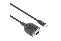 MANHATTAN USB-C auf Seriell DB9/RS232 Adapter PL2303GT 1m