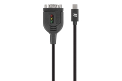 MANHATTAN USB-C auf Seriell DB9/RS232 Adapter PL2303GT 1m