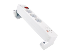 Equip Steckdosenleiste 3xSchuko/2xUSBC/USBA+Switch CL Pla.