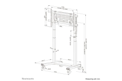 Neomounts BOS 75-115 1TFT schwarz motorisiert Max.110KG (Speditionsversand)