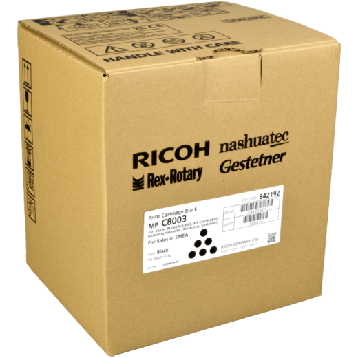 Ricoh Toner 842192 MPC8003 schwarz OEM