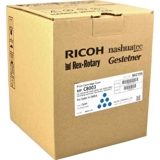 Ricoh Toner 842195 MPC8003 cyan OEM