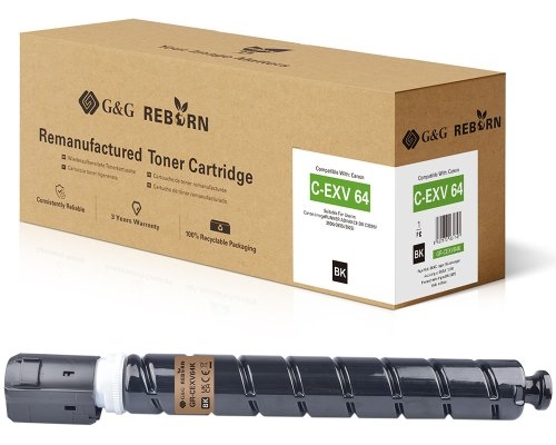 G&G Reborn Toner kompatibel mit Canon C-EXV 64 (5753C002) B