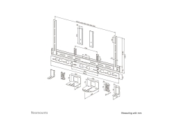 Neomounts Univers. Videobar Kit Vesa 43-110 max 10kg