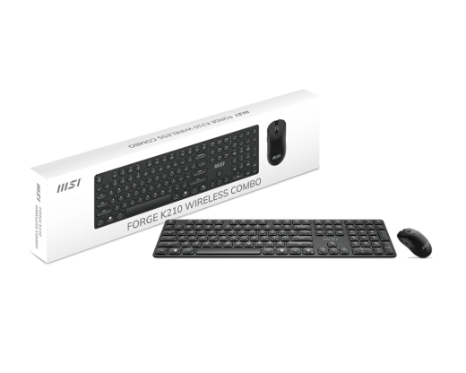 MSI FORGE K-210 Keyboard-Maus Combo, wireless