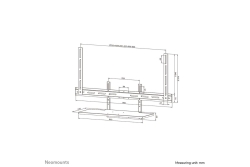 Neomounts Tastaturablage Kit 43-110 max.2,5kg stahl schwarz