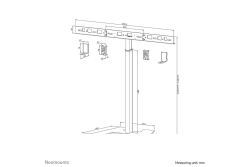 Neomounts BOS Videobar-Bodenstativ schwarz Max.10KG