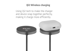 Club3D Ladegerät wireless Qi2 USB-C 25Watt, schwarz retail