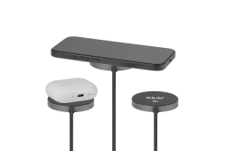 Club3D Ladegerät wireless Qi2 USB-C 25Watt, schwarz retail