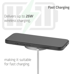 Club3D Ladegerät wireless Qi2 USB-C 25Watt,...