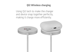 Club3D Ladegerät wireless Qi2 USB-C 25Watt, weiß retail