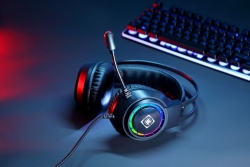 Deltaco Headset Gaming Stereo DH2020 USB RGB schwarz