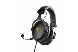 Deltaco Headset Gaming Proteinleder,3,5-mm-Anschluss schwarz