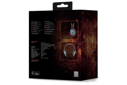 Deltaco Headset Gaming RGB beleuchtet halbtransparent