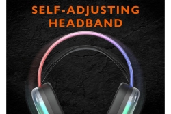 Deltaco Headset Gaming RGB beleuchtet halbtransparent