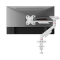 Equip Tischhalterung 17-40/1TFT 360° Gaming 12Kg sw+ws