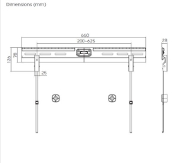 Equip Wandhalterung 37-86/1TFT NO DRILL 1Gelenk 60Kg sw