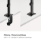 Equip Tischhalterung 17-32/2TFT 360° Gelenkig 10Kg schwarz