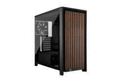 CORSAIR Geh Midi FRAME 4000D RS Wood Mid-Tower, Black/Walnut