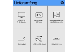 HP E27 G5 IPS FHD 1920x1080 DP/HDMI 250cd