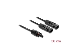DELOCK DL4 Solar Splitter Kabel 2xST > 1xBU 30cm schwarz