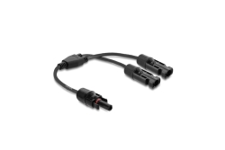 DELOCK DL4 Solar Splitter Kabel 2xST > 1xBU 30cm schwarz