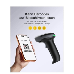 inateck Barcodescanner Pro 170B Black Kit Wireless 1D 2D