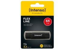 Intenso USB Stick Flex Line 64GB USB 3.2 GEN 1X1 Black