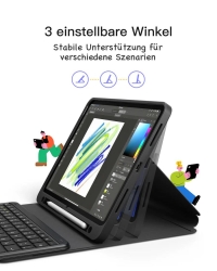 inateck N0001 Black Bluetooth-Tastatur-Hülle für iPad 11
