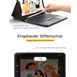 inateck N0001 Black Bluetooth-Tastatur-Hülle für iPad 11