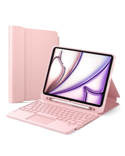 inateck N0001 pink Bluetooth-Tastatur-Hülle für iPad 11