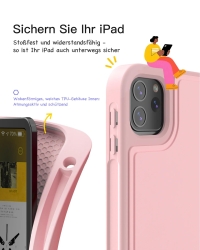 inateck N0001 pink Bluetooth-Tastatur-Hülle für iPad 11