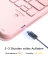 inateck N0001 pink Bluetooth-Tastatur-Hülle für iPad 11
