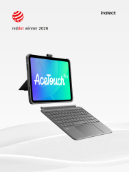 inateck Keyboard Ace Touch iPad 11/Air 4-5 Com. QWERTZ rot