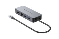 CONCEPTRONIC Adapter USB-C->2xGbE+2xUSB-A3.2 5Gbs 0.30m gr