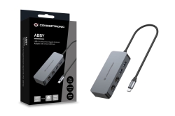 CONCEPTRONIC Adapter USB-C->2xGbE+2xUSB-A3.2 5Gbs 0.30m gr