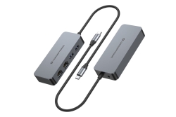 CONCEPTRONIC Adapter USB-C->2xGbE+2xUSB-A3.2 5Gbs 0.30m gr
