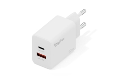 DIGITUS USB-Ladegerät 20W, 1x USB-C, 1x USB-A...