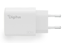 DIGITUS USB-Ladegerät GaN 30W, 1x USB-C, 1x USB-A...