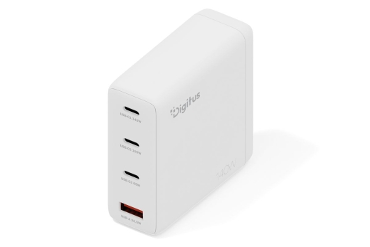 DIGITUS USB-Ladegerät GaN 140W, 3x USB-C, 1x USB-A weiß