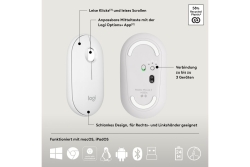 Logitech Wireless Keyboard+Mouse Pebble 2 Combo white
