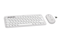 Logitech Wireless Keyboard+Mouse Pebble 2 Combo white