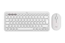 Logitech Wireless Keyboard+Mouse Pebble 2 Combo white