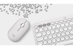 Logitech Wireless Keyboard+Mouse Pebble 2 Combo white