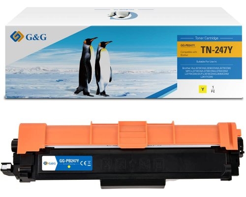 G&G Toner kompatibel mit Brother TN-247Y Gelb
