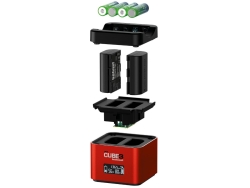 Hähnel Doppelladegerät Pro Cube 3 - Canon mit LCD-Display retail