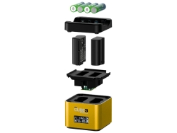 Hähnel Doppelladegerät Pro Cube 3 - Nikon mit LCD-Display retail